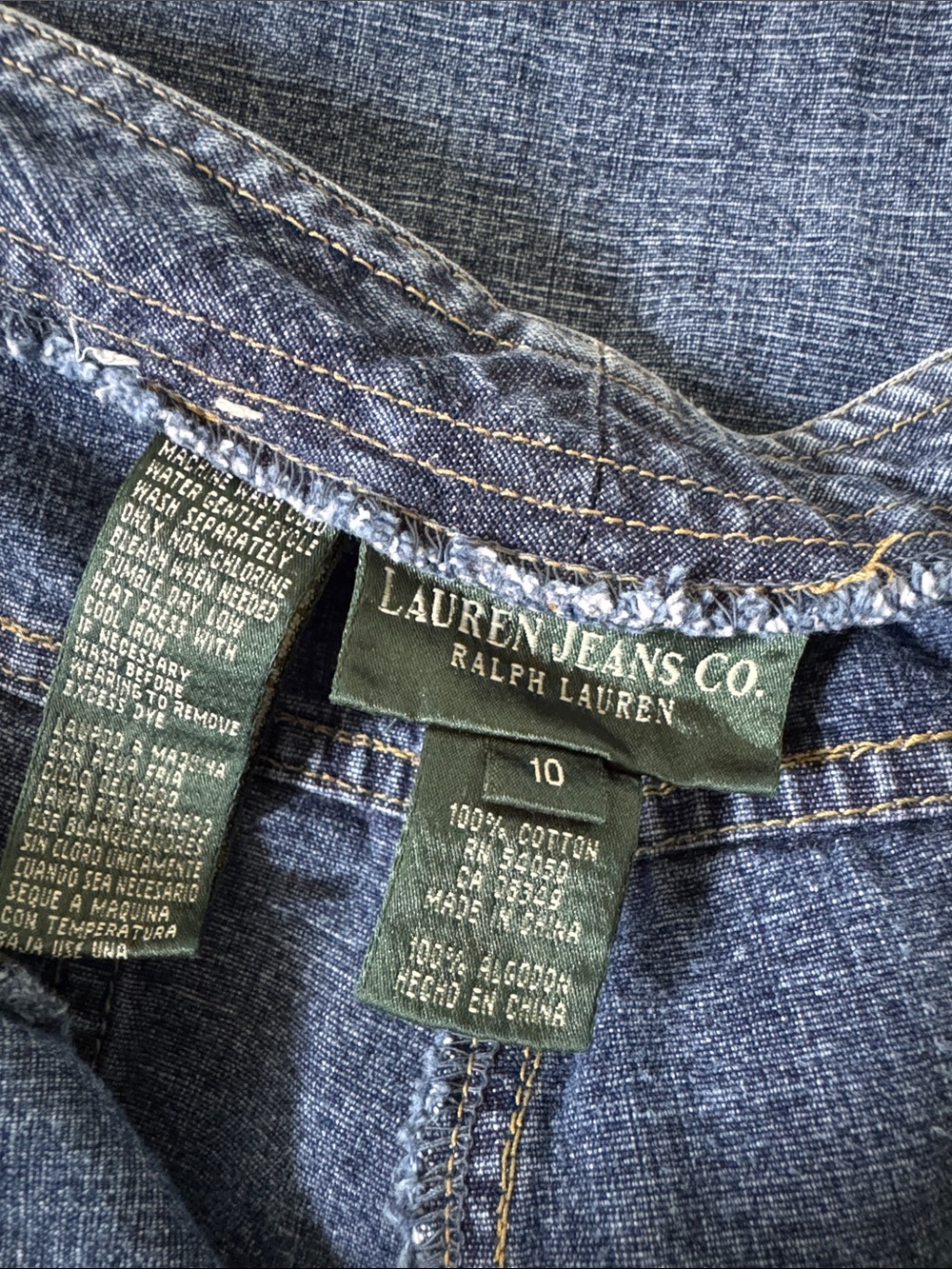 Ralph Lauren Vintage Denim Cargo Jeans - Picture 6 of 8